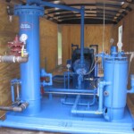 Correct Compression Cylinder and compressors in wooden Housing